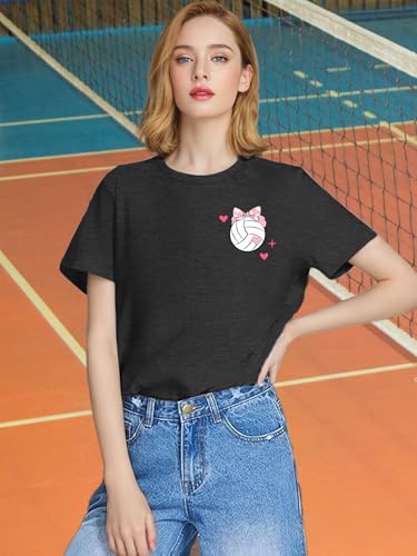 Volleyball Shirts for Women in My Volleyball Mom Era T Shirt Game Day Shirt Short Sleeve Graphic Tee Tops4