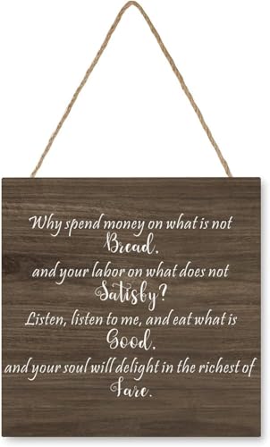 Rustic Home Decor Hanging Plaque Sign Inspirational Quote Wall Art