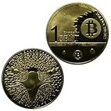 FOTN New Virtual Coin Once Center Bitcoin Gold Plated Commemorative Coin