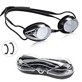 [page_title]-BACKTURE Schwimmbrille, Verspiegelte Schwimmbrille Kein Auslaufen Antibeschlag UV-Schutz Verstellbar Gurt Komfort Profi Schwimmbrillen für Erwachsene Jugendliche Unisex
