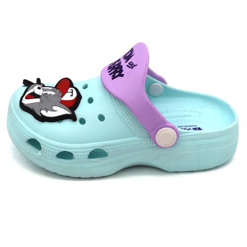 Image of SVAAR Tom & Jerry Kid's Attractive Clogs with Authentic Tom & Jerry Charms and Adjustable Back Strap