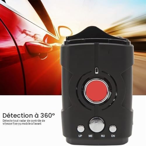 Détecteur de radar de voiture avec alertes vocales, détection de radars de vitesse, alertes en temps réel pour une sécurité accrue du véhicule