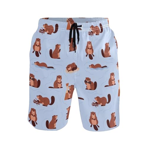 Men's Swim Trunks Quick Dry Bathing with Mesh Lining Beach Short2