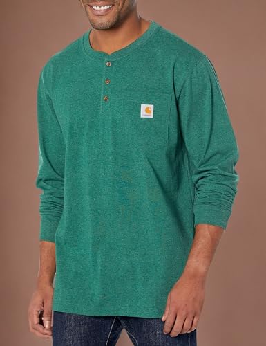 Carhartt Men's Workwear Pocket Henley Midweight Jersey Long-Sleeve T-Shirt