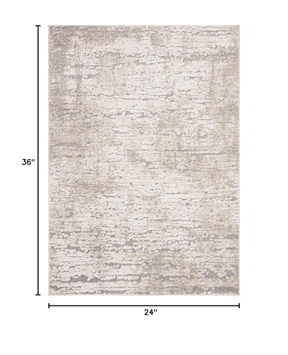 Tapete decorativo SAFAVIEH Spirit 2' x 3' Taupe/Ivory miniatura 2