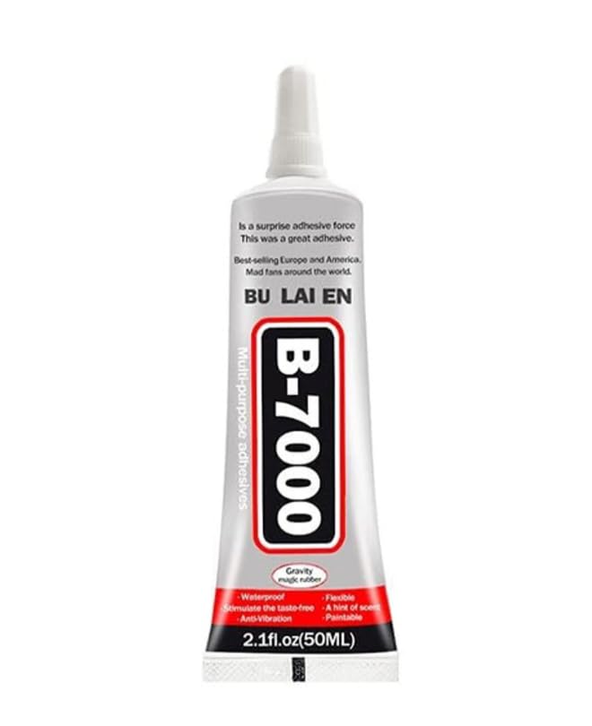 Image of B7000 Industrial Strength Adhesive Glue, 50ml, Clear, Multi-Purpose Gel for Art-Craft, Plastic, Jewellery, Mobile display