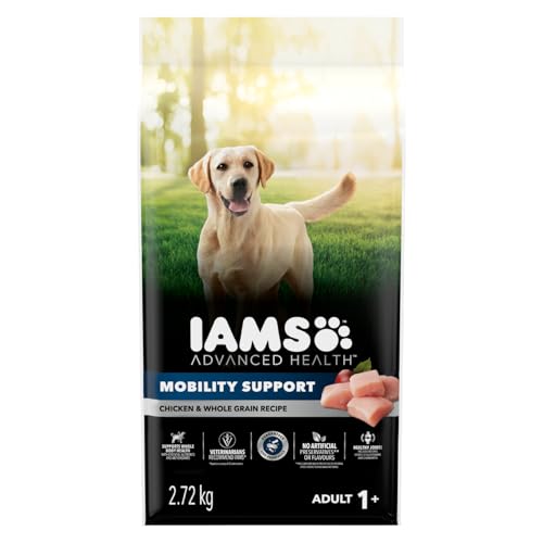 IAMS Advanced Health Mobility Support Adult Dry Dog Food – Chicken & Whole Grain Recipe – 2.72KG (6LB) Bag