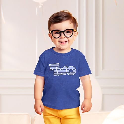 2nd Birthday Shirt Toddler Boys 2 Year Old Kids Outfit boy Second Party t-Shirt Two4