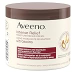 Aveeno Intense Relief Moisture Repair Cream, Shea Butter, Triple Oat, Extra Dry Skin Moisturizer, Fragrance Free, 306mL