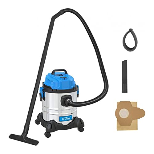 Güde 20 L 17001 Aspirateur à Sec Humide GNTS 20L Bleu, Argent, Noir, 1200W, 85 décibels