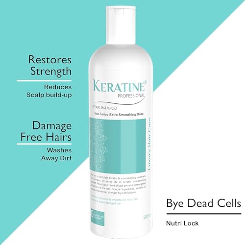 Image of Keratin Professional Keratin Post Treatment Shampoo & Conditioner | For Keratin Treated Hair | Smoothens, Repairs & Adds Shine | Salon Quality Keratin Hair Care Combo (Pack of 3 with 120ml serum)