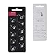 Hörgerätekuppeln für Oticon Ersatz, Oticon Minifit Double Vent Bass Domes (8 mm / 2 Pack), Universal Domes für Oticon Hörgerätezubehör