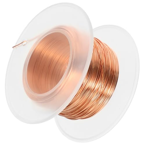 Alambre de cobre de calibre 24 dorado flexible SHINEOFI de 130 pies para manualidades