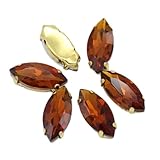 SS3-SS34 - Diamantes de imitación de cristal 3D para decoración de uñas, no plana, para bolsos, zapatos, prendas de vestir, 5x10mm 30pcs, Cristal, Cristal