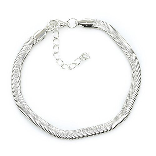 Preisvergleich Produktbild Qinlee Strand Fußkettchen Fußkette Einfach Stil FußSchmuck Armbänder Strand Schmuck Damen Mädchen Lässig Schmuck Zubehör (Silber)