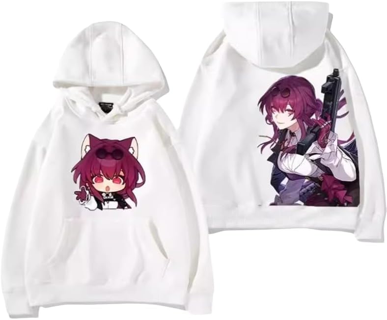 [恵美子] 崩壊スターレイル カフカ パーカー 長袖 ード付き スウェット トップス スポーツウエア 白/黒長袖 上着 おしゃれ カ