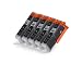 Produktbild 5er Set Druckerpatronen kompatibel zu Canon CLI-551BK XL/photoschwarz/geeignet für Canon Pixma iX6850 / iP7250 / iP8750 / MG5450 / MG5550 / MG6350 / MG6450 / MG7150 / MX725 / MX925