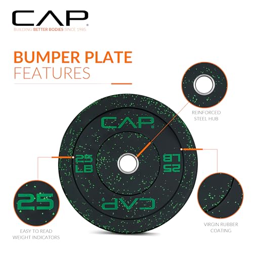 Image of CAP Barbell Rubber Olympic Bumper Plate | Multiple Options /Colors