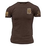 Grunt Style Work to Live Men's T-Shirt - (Heather Brown, Small)