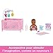 Barbie Skipper Babysitters, Inc. Crib Playset with Doll, Baby Doll with Sleepy Eyes, Furniture & Accessories