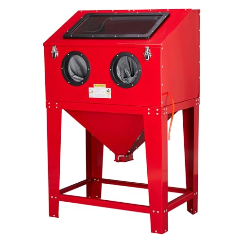 90 Gallon Sandblasting Cabinet,Red