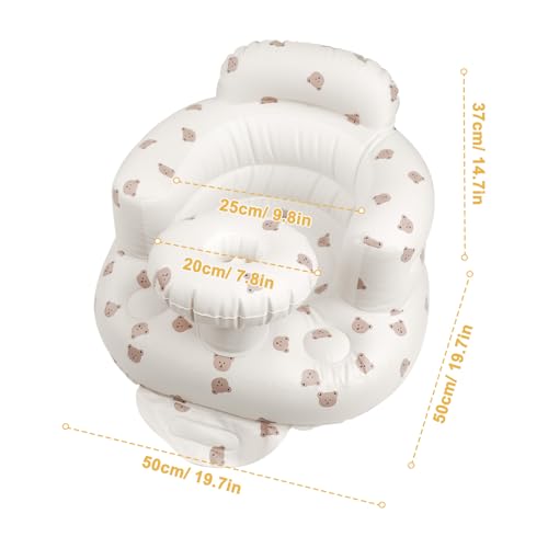 image for EKEPE Inflatable Baby Chair with Tray for Babies 3 Months & Up, Blow U