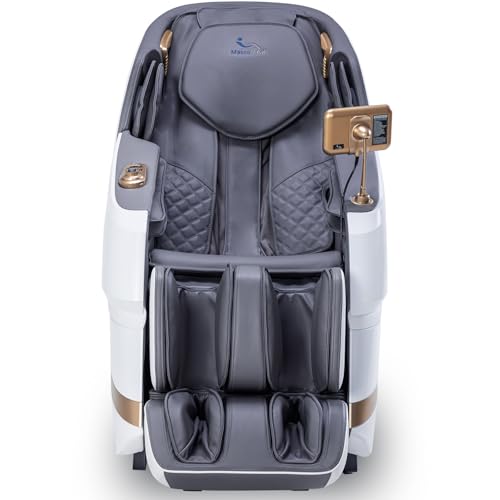 MassaMAX Massage Chair, Full Body SL Track Electric Recliner with Zero Gravity, Shiatsu Massage, Fully Assembled, Ideal for Home and Office (Beige) - Image 2