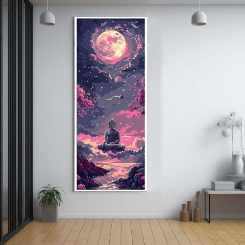 Diamond Painting Bouddha Carré 80x220cm Grand Format XXL Kit Complet