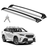 Richeer 300LBS Roof Rack Cross Bars for 2020-2026 Highlander XLE XSE Limited Platinum Hybrid(not fit LE &Grand Highlander) with Side Rails, Lockable Heavy Duty Aluminum Cargo Racks Luggage Bicycle