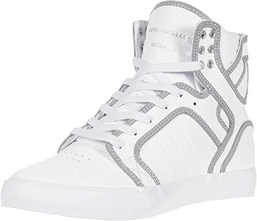 Supra Skytop, Baskets Hautes Mixte, Blanc Blanc réfléchissant 105, 51 EU