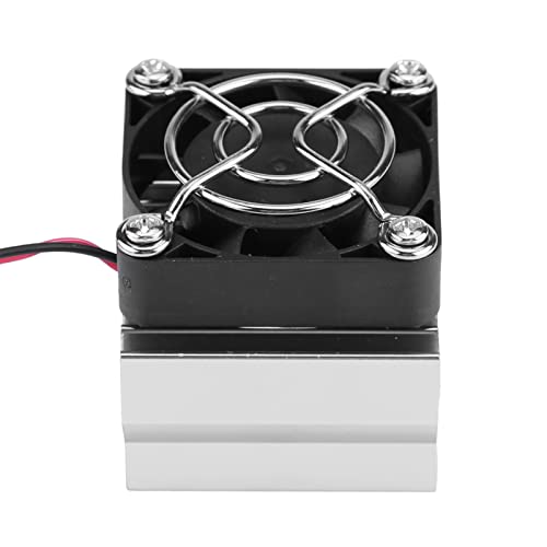 Heat Sink With Cooling Fan for 1/10 Sc Electric RC Car 540/550 / 3650 Motor Simply the Fan From Your and en Convenience of Your (Silver)