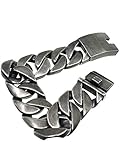 panzerarmband herren echt gold Armbandart: Breites (2,4 cm), schweres (170 g) XXL Gliederarmband.