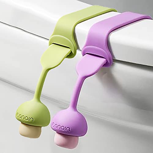Toilet Lid Lifter, Silicone Toilet Cover/Seat Lifter Handle Seat Cover Lifter Toilet Seat Holder Lift Tools Bathroom Accessories for Home, Office, Hotel, More Sanitary Lifestyle 2 Pcs