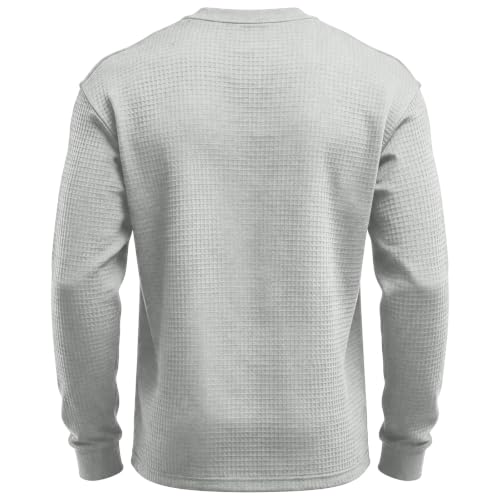 Waffle Knit Game Day Sweatshirt Athletic Crew Neck Sweatshirt for Mens - image 3