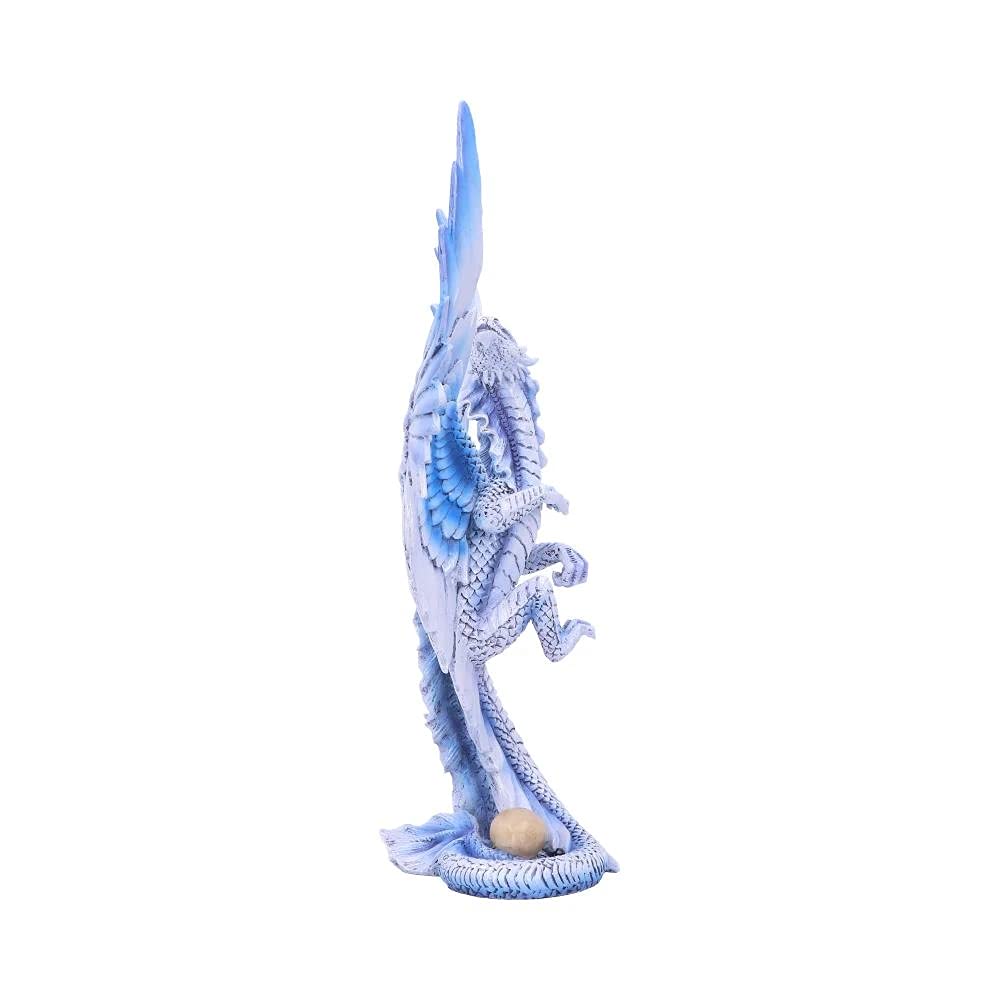 Nemesis Now Anne Stokes Age - Figura de dragón Plateado para Adultos, Color Blanco, Talla única