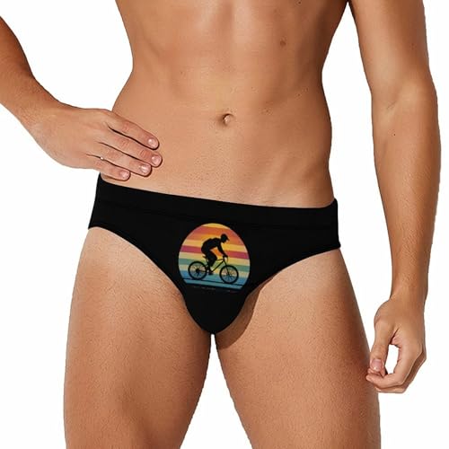 Traje de baño para entrenamiento Sunset Biker de estilo retro triangular para piscina y playa