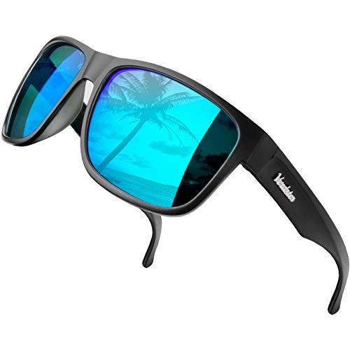 Verdster Islander  Gafas de Sol Polarizadas de Espejo Extra Grandes para Hombre  Gafas de Sol Grandes a la Moda  Accesorios Incluidos