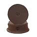Durable Thick Leather Owl Coasters (6-Pack) Handmade by Hide & Drink :: Bourbon Brown