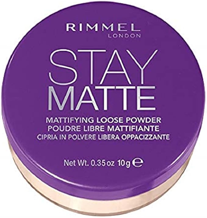 Rimmel Stay Matte Loose Powder, 001 Transparent, 0.13 Ounce (Pack of 1)
