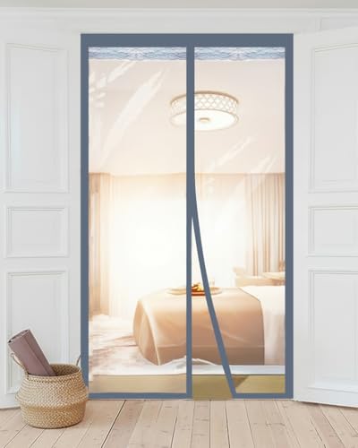 Image of Stylista Strong Magnetic Transparent AC Door Curtain | PVC Material | Self-Closing Magnetic Seal | Keeps Cool Air Inside | Dustproof Door Cover for Home & Office, (HxW) 210x100 CM.