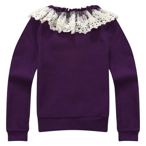 Richie House Girls' Sweet Cardigan with Lace3
