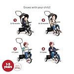 Radio Flyer Premium Stroll 'N Trike, Black Baby Trike for Ages 1-5 Years, Premium Baby Tricycle - Image 4