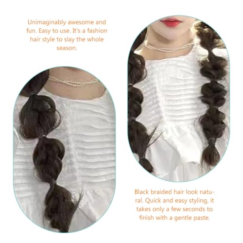 Ponytail tresses synthétiques légères et durables | Lot de 4 pièces à clipser - 5