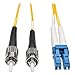 Tripp Lite Duplex Singlemode 9/125 Fiber Patch Cable (LC/ST), 1M (3-ft.)(N368-01M)