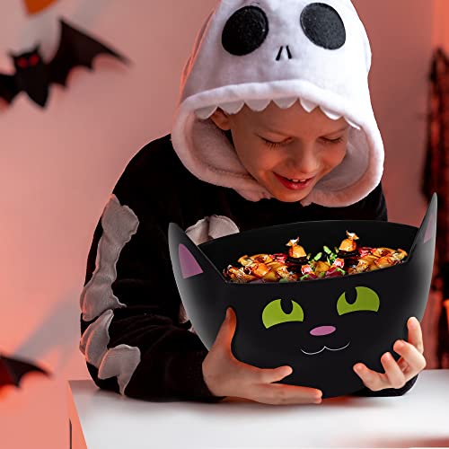 Zcaukya HALBOWLS Halloween Party Supplies, Set Of 3 Halloween Plastic Trick Treat Candy Bowls thumb #4