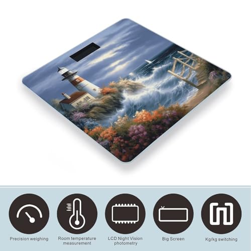 Báscula Digital de Baño con Plataforma de Vidrio Templado miniatura 3