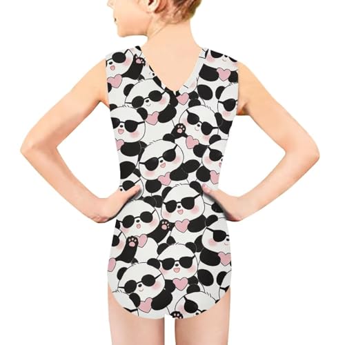 Image of Mumeson Girls One Piece Swimsuits Lightweight V-Neck Swimwear Bathing Suits for Little Girls 3-14 Years