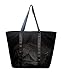 ASUHO Damen Tragetaschen, Fashion Strandtaschen Reisetaschen Damentasche für Shopping Duty Bag mit langen Griffen (mesh black)