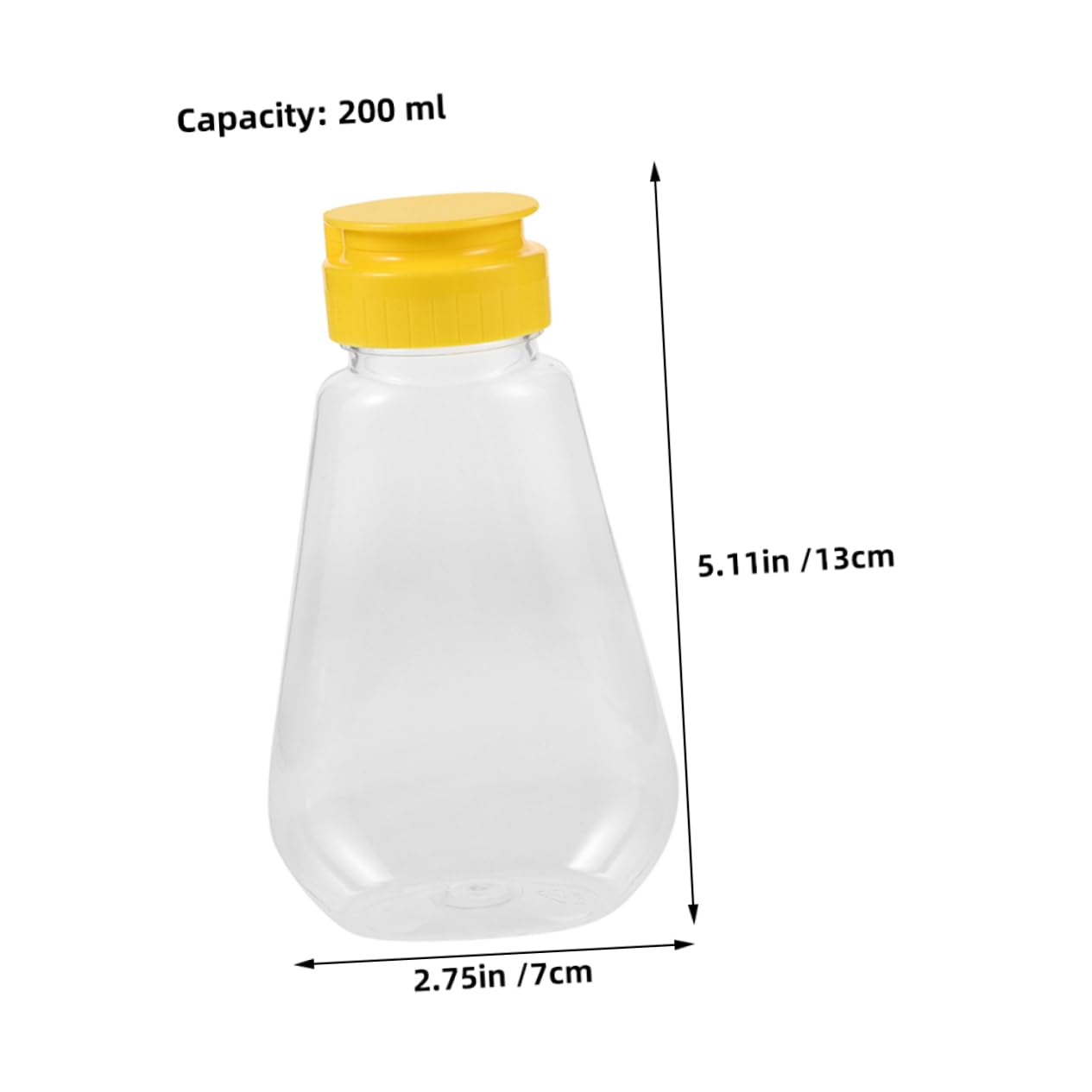 Mikikit Honey Squeeze Bottle Dispenser Airtight Refillable Mini Condiment Bottles for Syrups Salad Dressing Honey Jars