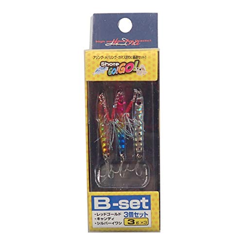 MARUSHINGYOGU(マルシン漁具) メタルジグ Shore GO!GO! Bセット 3g×3個